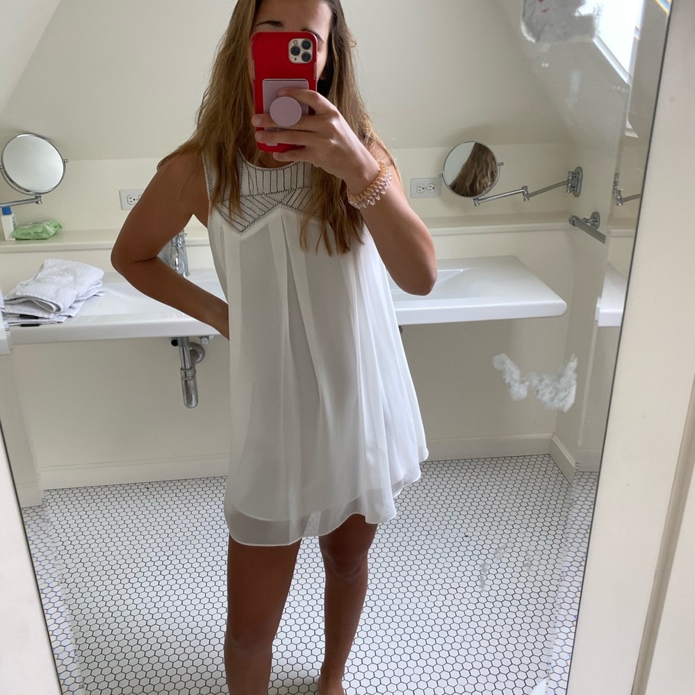 White Shift Dress